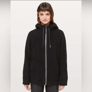 Lululemon So Sherpa Hooded Jacket Black